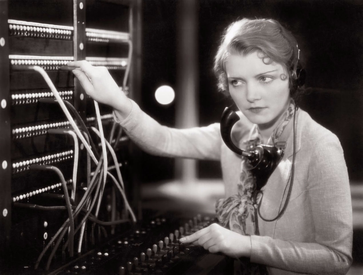 Old time phone operator